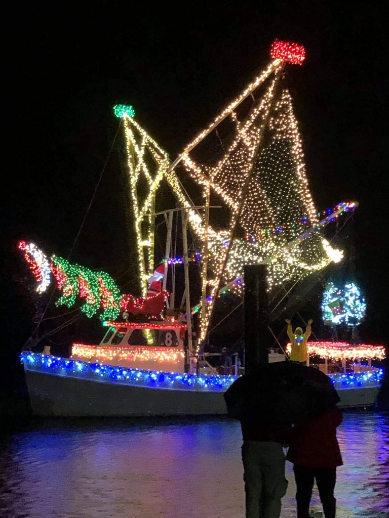 Boats participating in the Holiday Flotilla