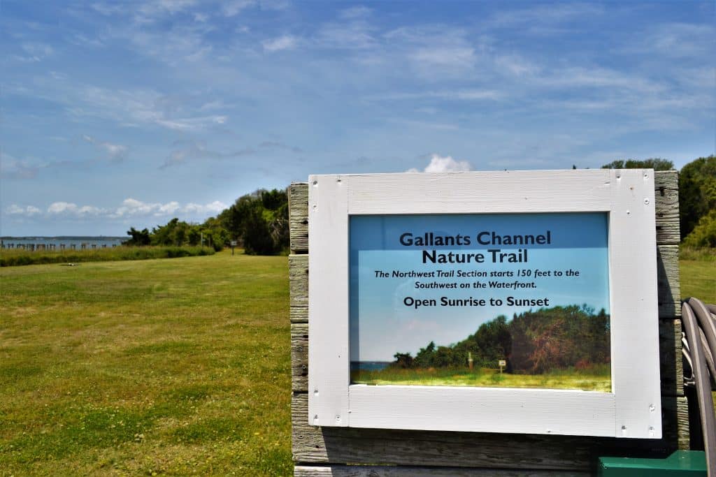 Gallants Channel Nature Trail entrance