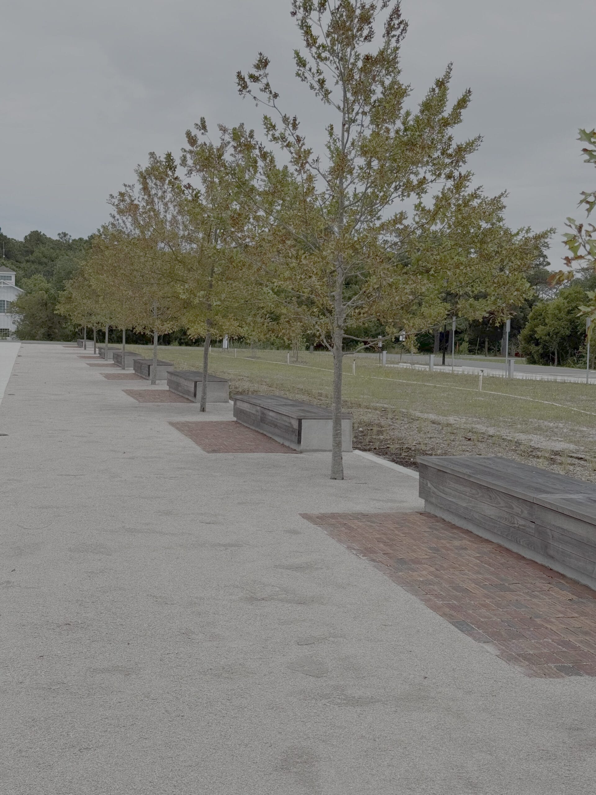Brick walkways at Gallants Channel