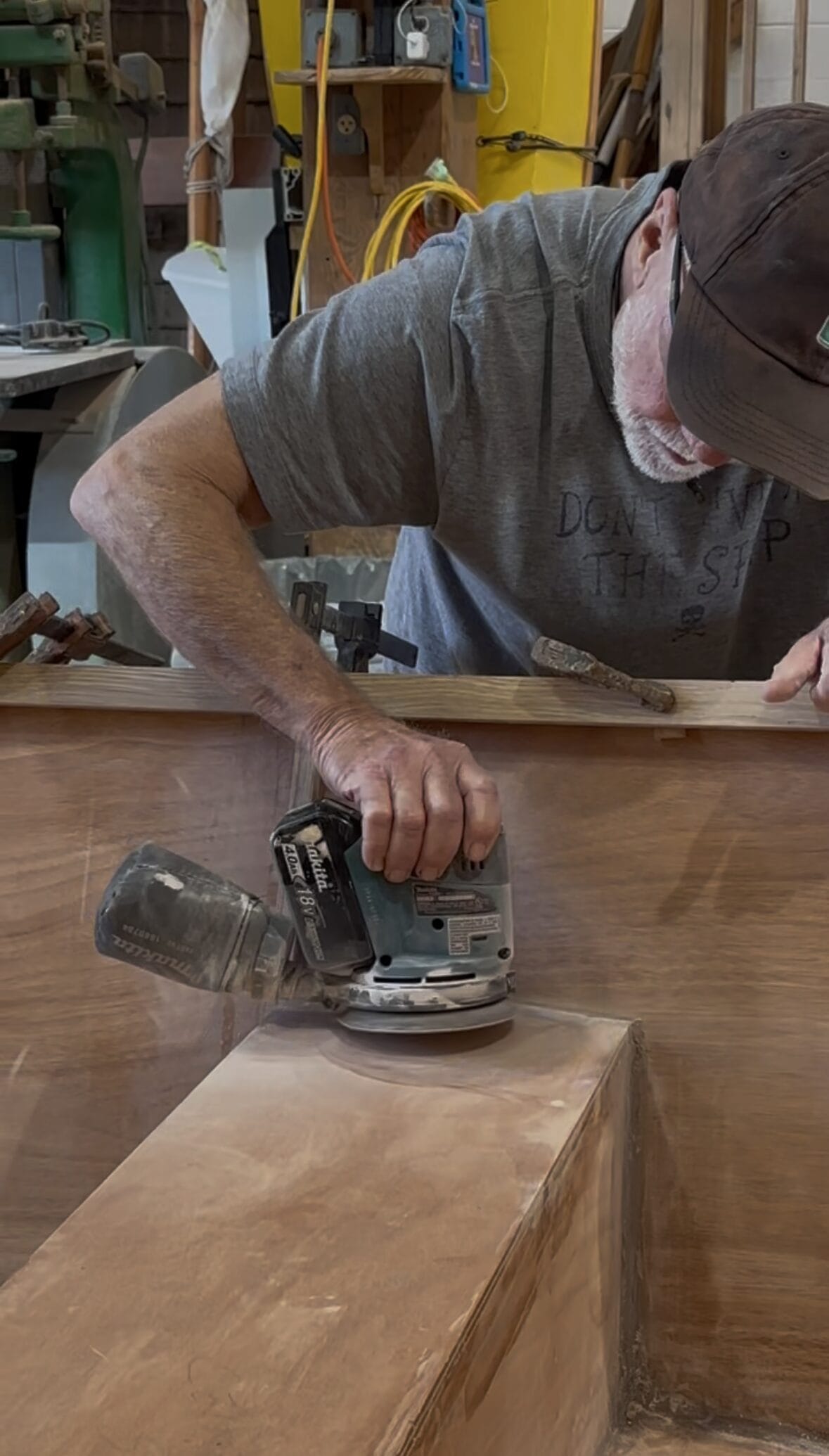 Traditional wooden boat under construction