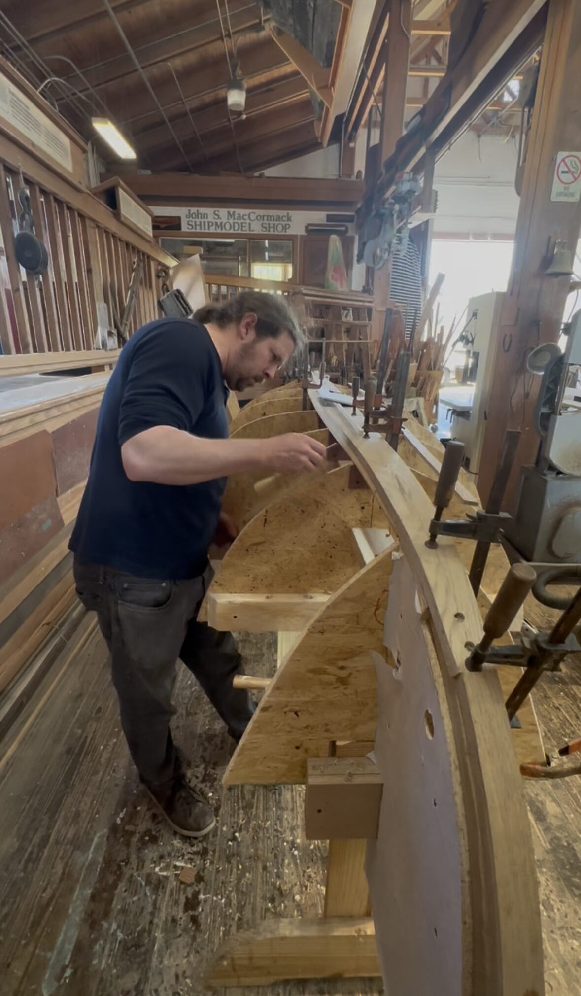 Traditional boatbuilding at the Watercraft Center